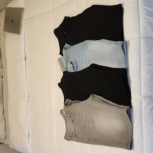 Lot of 4 Mens Jean Shorts